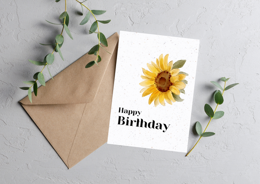 Birthday 2: Personalized Seed Paper Birthday Card for a Sustainable Celebration