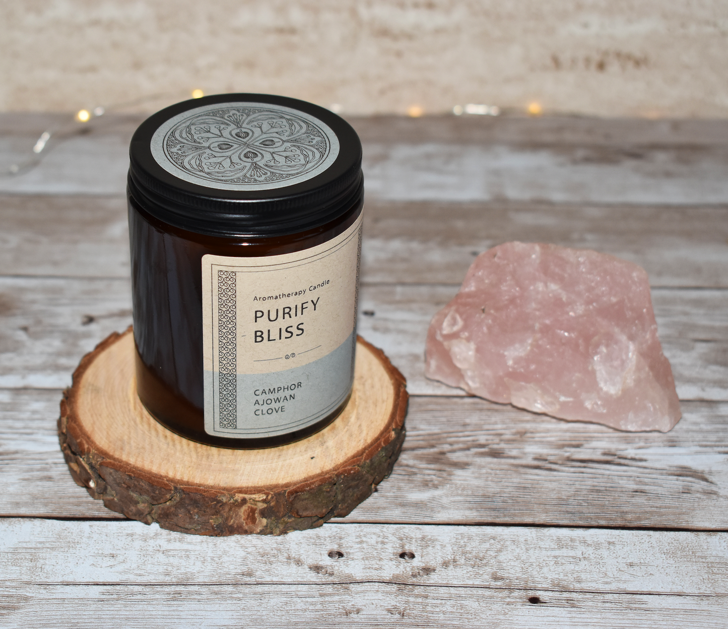 Purify Your Space with our "Purify Bliss" Aromatherapy Candle: Camphor, Ajowan & Clove Bud Essential Oils
