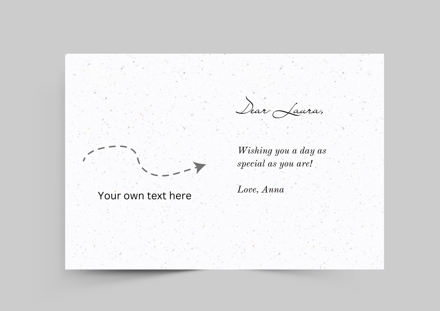 Sending Hugs 3  - Personalized Seed Paper Greeting Card