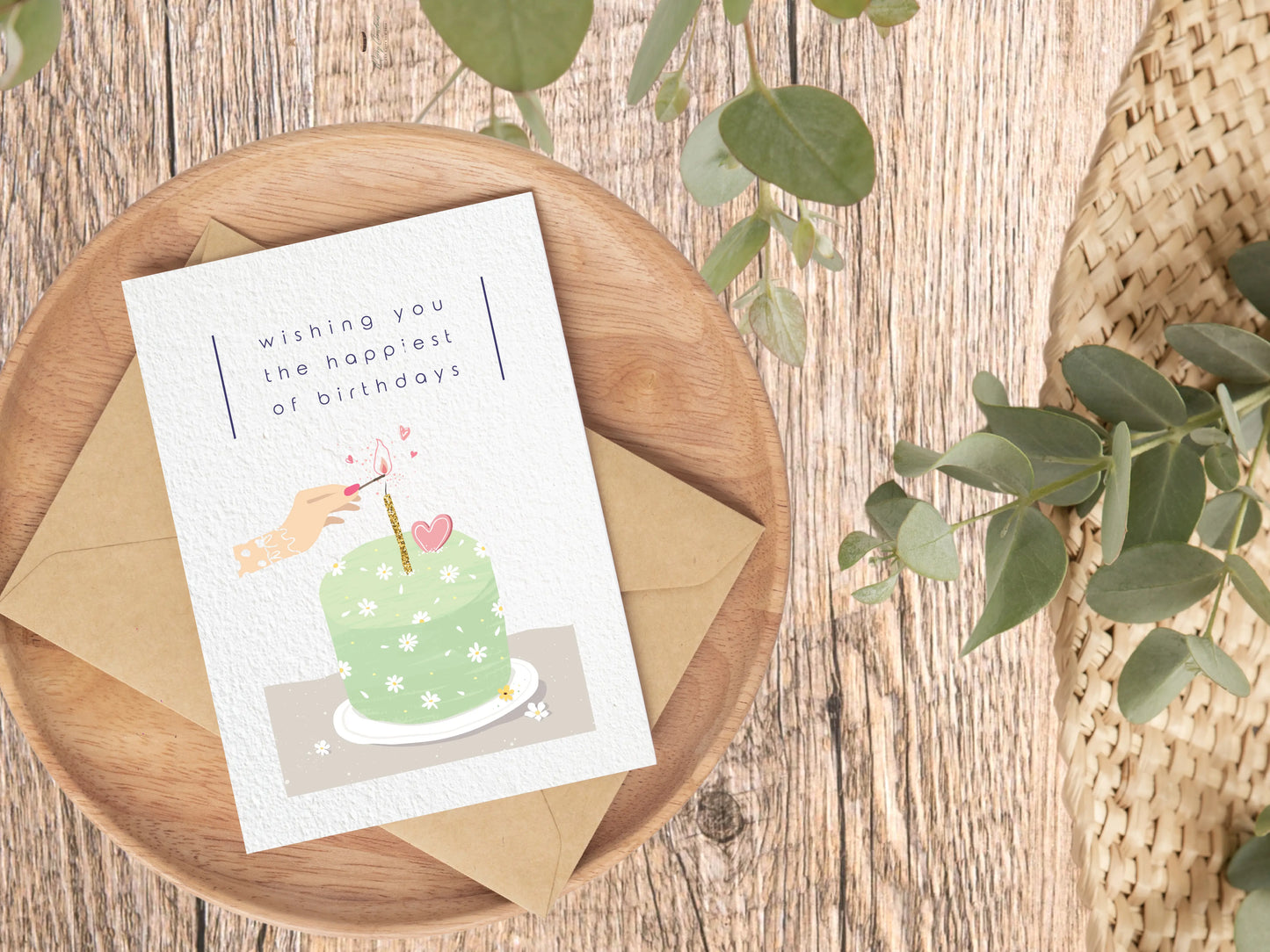 Personalized Seed Paper Birthday Card for a Sustainable Celebration Econua