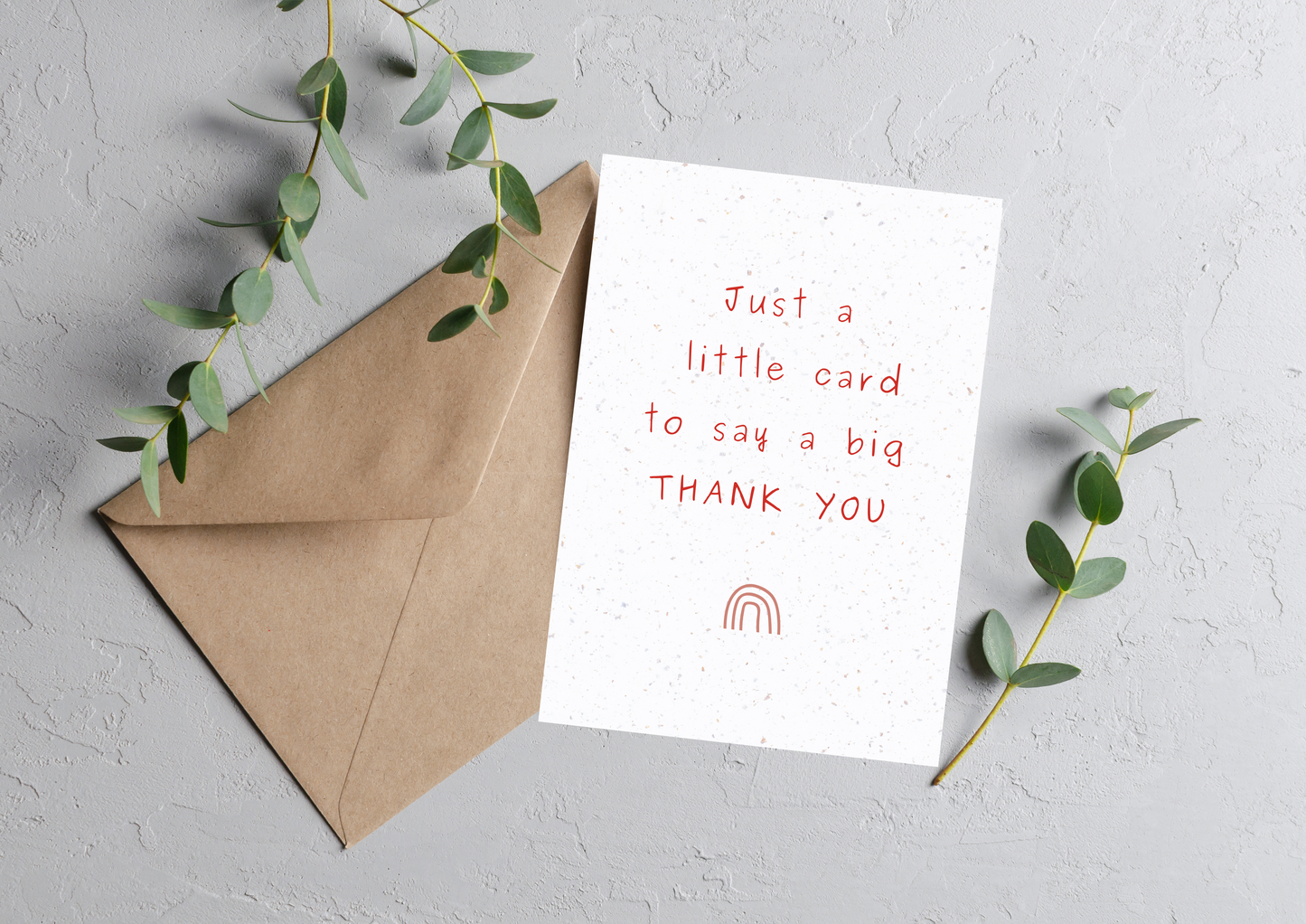 Thank You 1 - Personalized Seed Paper Greeting Card