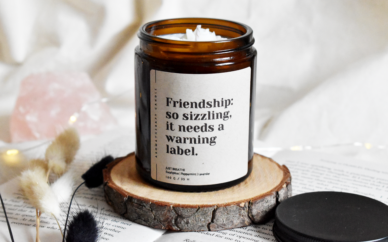 Nr.18 - Friendship Candle - Friendship: So sizzling... - Gift for Friend