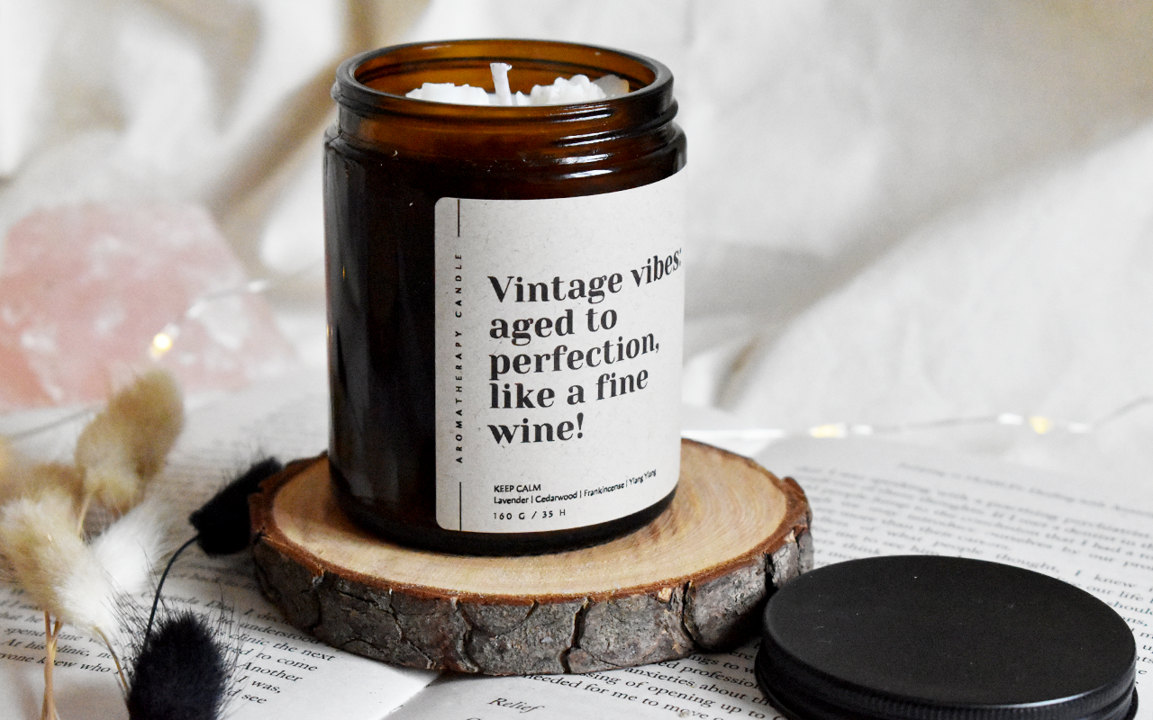 Nr.17 - Funny Birthday Candle: Vintage Vibes: aged to perfection...