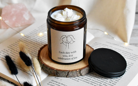 Nr.4 - Friendship Candle - Each Day with you... - Gift for Friend